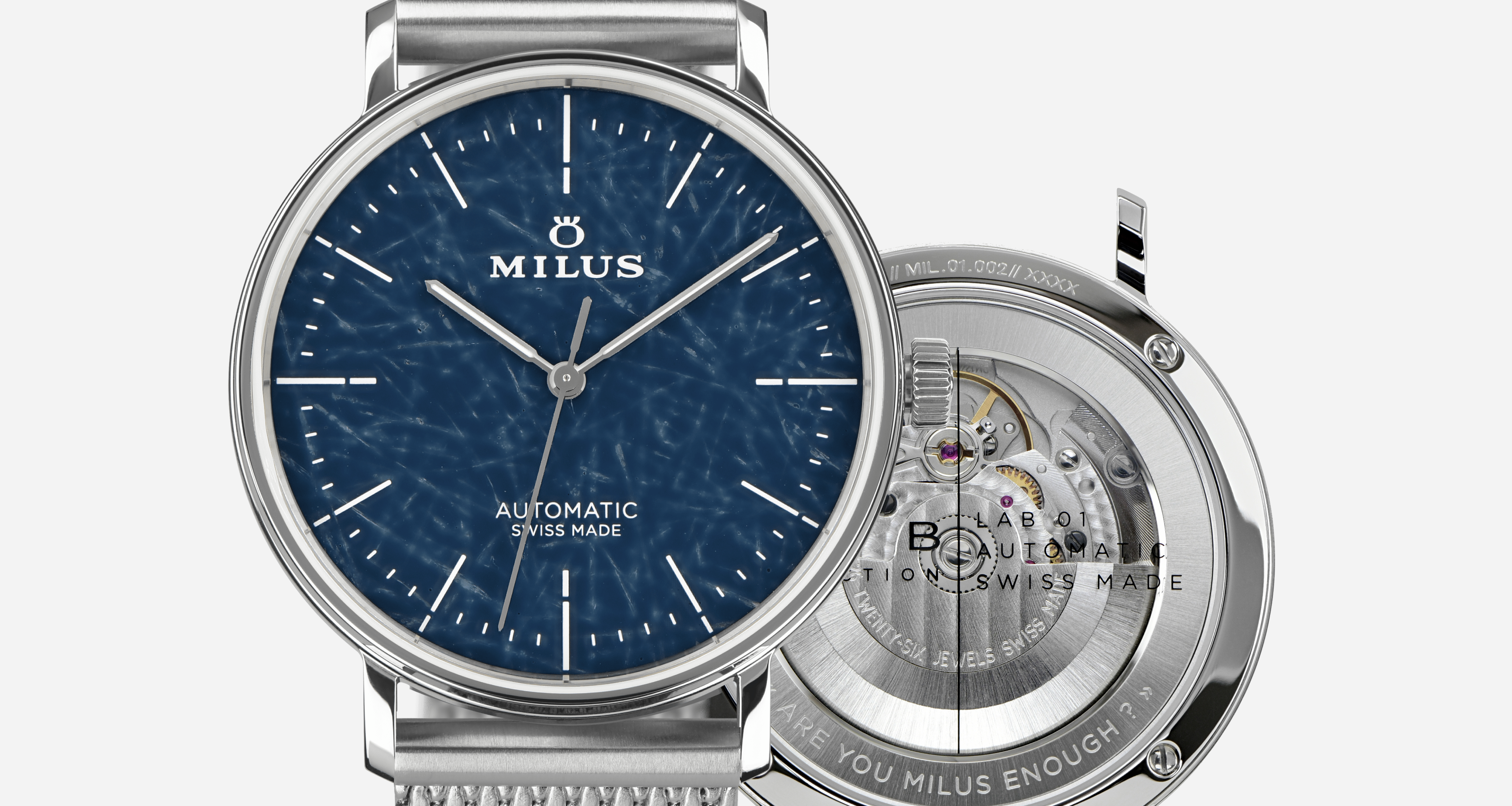 Milus LAB 01 — sophisticated minimalism